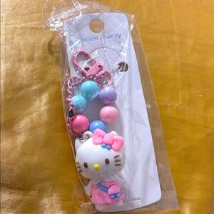 Cute Pink and Blue Keychain Hello Kitty